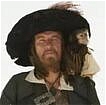 Captain Barbossa parrucca Da Pirati dei Caraibi