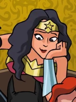 Wonder Woman parrucca Da Batmetal