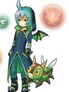 Jilen the Green Gloom parrucca Da Puzzles and Dragons Z