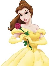 Set 14 di Belle (Disney) Cosplay Costume, Parrucca, puntelli e accessori 